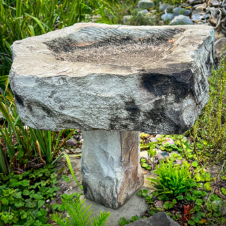 Natural Stone Birdbath