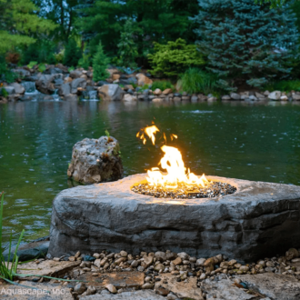 FAUX STONE FIRE PIT