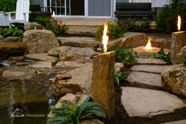 FIRE AND WATER BASALT COLUMN TORCH - Image 4