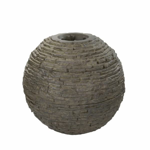EXTRA SMALL STACKED SLATE SPHERE 18" - Image 2