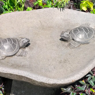 Two Turtle Birdbath